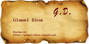 Glasel Dina névjegykártya